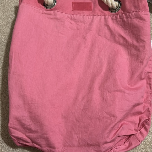 Roxy Canvas Tote Thick Rope Handles Embroidered Palm Tree-12x12x3” - Picture 7 of 10